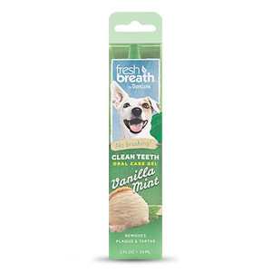 TropiClean Fresh Breath Clean Teeth Gel - Vanilla Mint - 2oz